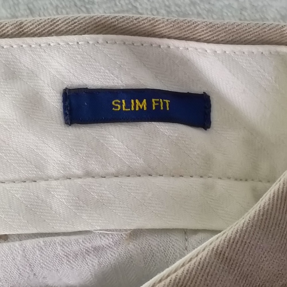 Polo Ralph Lauren Mens Slim Fit Chino Pants Tan Khaki Cotton 32x34 - Picture 6 of 16